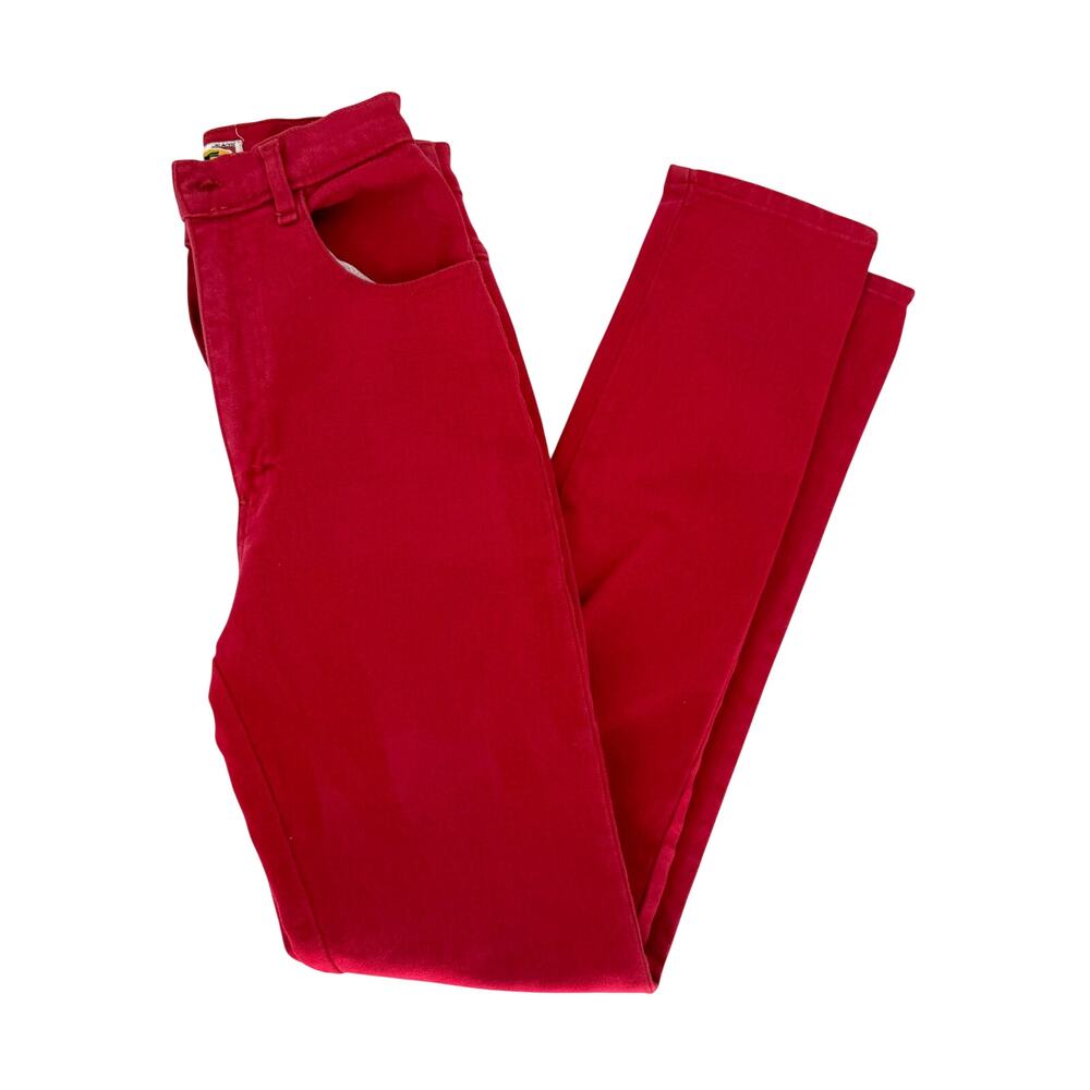 Vintage Authentic Lady GSAF Red High Rise Tapered Mom Pants Mex 32 US 24x30